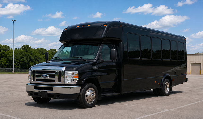 20-passenger minibus available for charter in Gainesville, FL